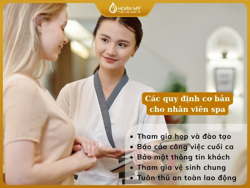 Các quy định cơ bản cho nhân viên spa