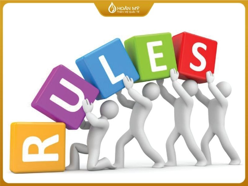 Các nội dung trong bảng nội quy spa