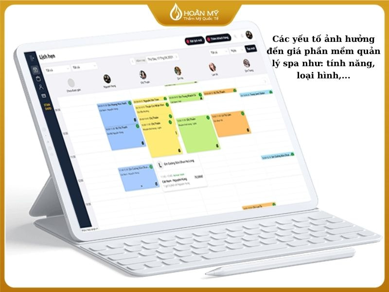 Các yếu tố ảnh hưởng đến giá phần mềm quản lý spa như: tính năng, loại hình,...