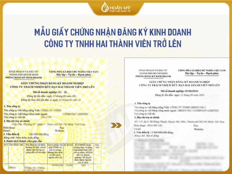 Mẫu giấy phép kinh doanh spa mới nhất 2025